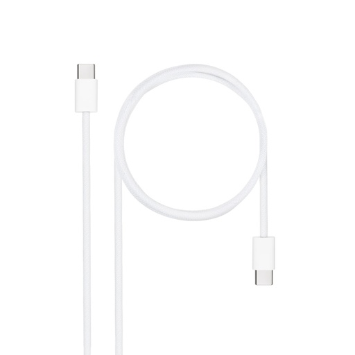 [40045] CABLE USB-C A USB-C 2M BLANCO NANOCABLE