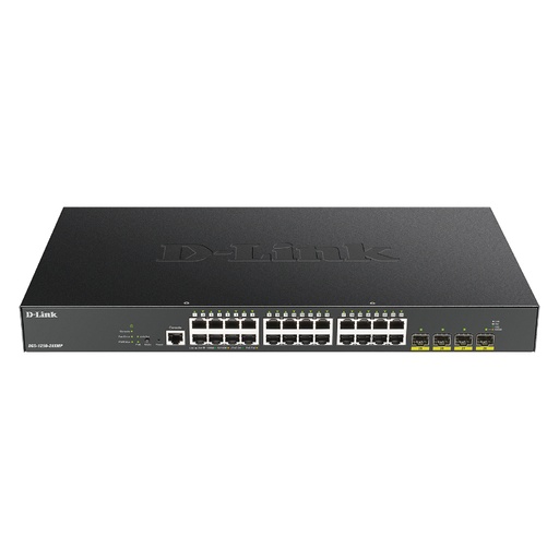 [40001] D-LINK SWITCH 24 PUERTOS 10/100/1Gbit w/4 10Gbit. SFP+ PoE