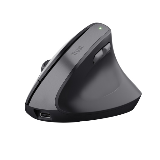 [39994] RATON OPTICO WIRELESS ERGONOMICO VERTICAL TM-270 NEGRO TRUST