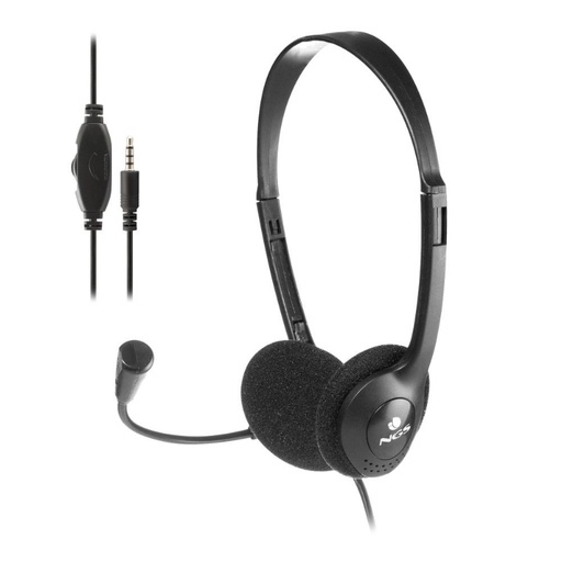 [39981] AURICULAR MS 103 MAX + CONTROL VOLUMEN NEGRO NGS