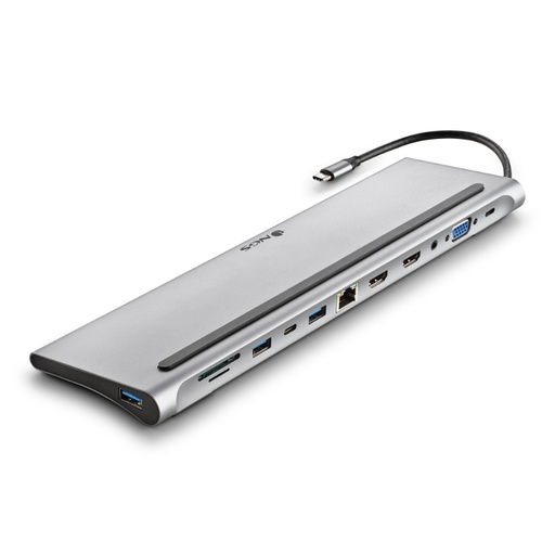 [39974] HUB 12 PUERTOS USB-C WONDERDOCK12 GRIS NGS