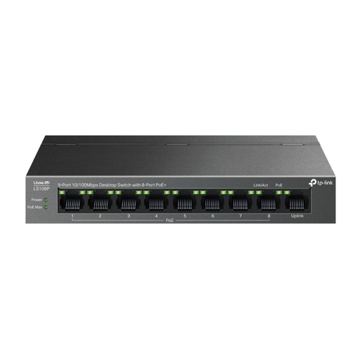 [39966] TP-LINK SWITCH 9 PUERTOS 10/100 + 8 PoE+