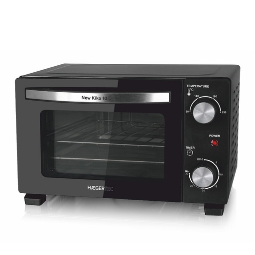 [39911] HORNO ELECTRICO NEW KIKO 10L NEGRO HAEGER