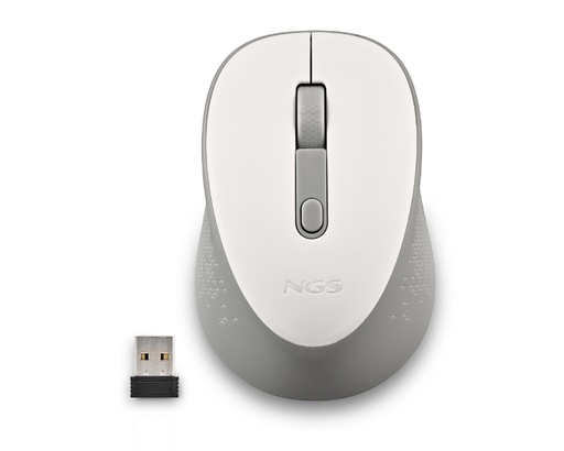 [39389] RATON OPTICO WIRELESS DEW BLANCO NGS