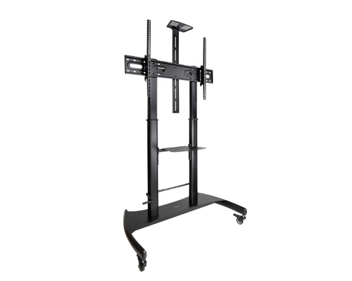 [39320] SOPORTE SUELO ARES CON RUEDAS 60''-100'' NEGRO TOOQ