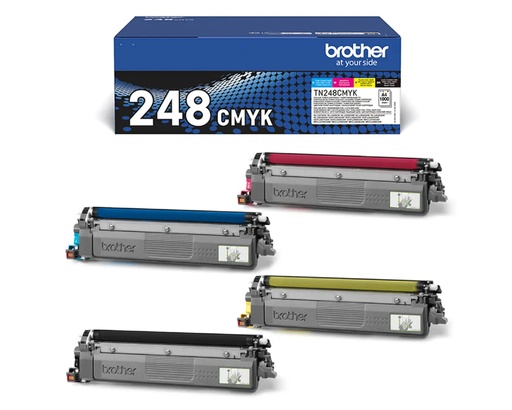 [39210] MULTIPACK 4 TONER NEGRO BROTHER TN248