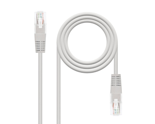 [39047] CABLE DE RED LATIGUILLO RJ45 CAT6 UTP 25 M GRIS NANOCABLE