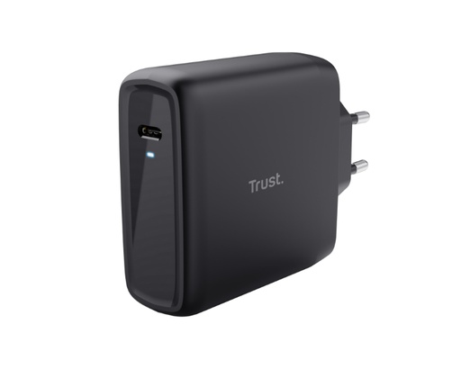 [38426] CARGADOR PARED/VIAJE USB-C 100W MAXO NEGRO TRUST