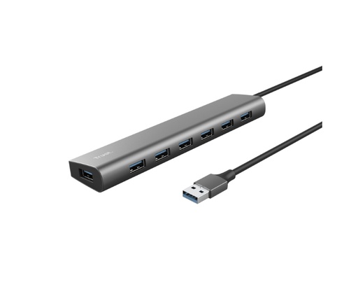 [38420] HUB HALYX ALUMINIUM USB-A 3.2 Gen 1 CON 7 PUERTOS USB-A TRUST