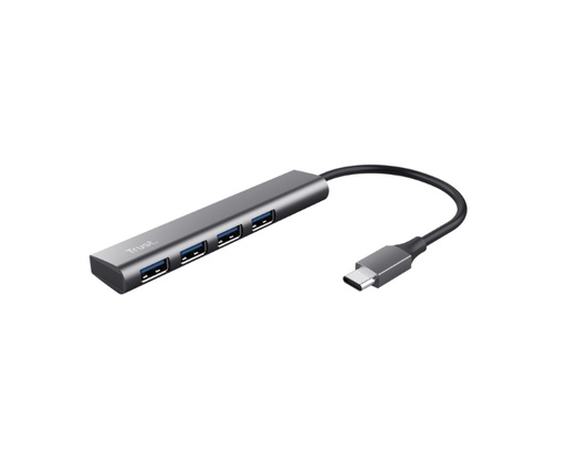 [38418] HUB HALYX ALUMINIUM USB-C Gen 1 CON 4 PUERTOS USB-A TRUST