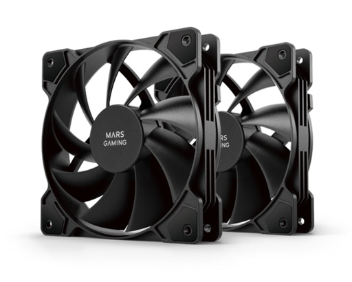 [38248] KIT 2 VENTILADORES AUXILIAR MFPWMX2 NEGRO MARS GAMING
