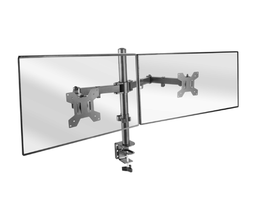 [38245] SOPORTE MONITOR DUAL AJUSTABLE 27" NEGRO MARM2 MARS GAMING