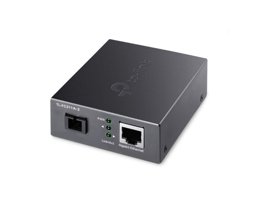 [38214] TP-LINK CONVERTIDOR MEDIOS WDM RJ45/FIBRA (2 KM) TL-FC311A-2
