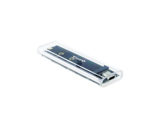 [37803] CAJA EXTERNA SSD M.2 NGFF/NVMe TRANSPARENTE RGB TOOQ