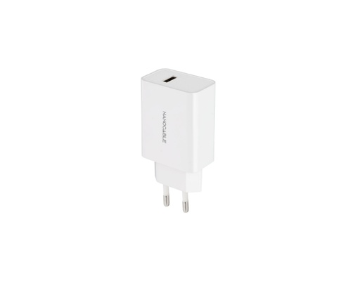 [37739] CARGADOR PARED 1XUSB 5V 2.1A BLANCO NANOCABLE