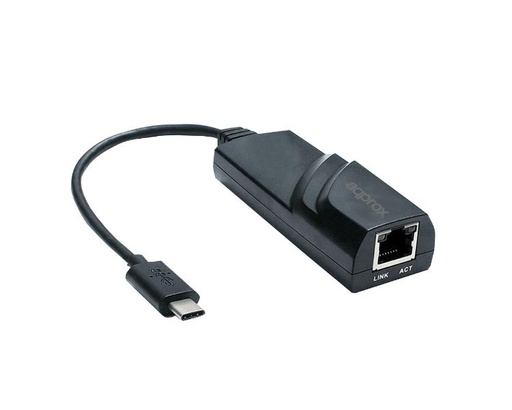 [37120] ADAPTADOR TYPE-C A ETHERNET GIGABIT 10/100/1000 APPROX