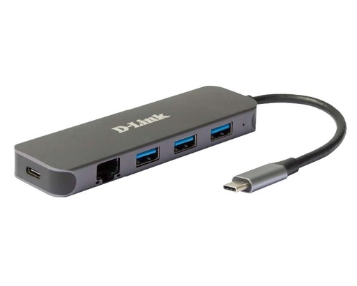 [37078] D-LINK DOCKING STATION USB-C 5 EN 1 CON ETHERNET/SUMINISTRO ELECTRICO