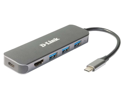[37077] D-LINK DOCKING STATION USB-C 5 EN 1 CON HDMI/SUMINISTRO ELECTRICO