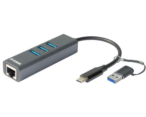 [37076] D-LINK DOCKING STATION USB-C 4 EN 1 CON ETHERNET/SUMINISTRO ELECTRICO