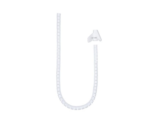 [37026] ORGANIZADOR CABLES FLEXIBLE 25MM 1 M BLANCO NANOCABLE