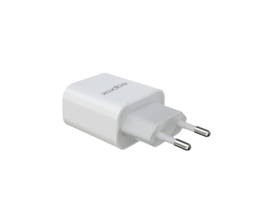[36905] CARGADOR USB DE VIAJE/PARED 3.0 + CABLE TYPE-C 18W BLANCO APPROX