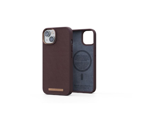 [36375] FUNDA MAGSAFE IPHONE 14 PIEL MARRON OSCURO NJORD