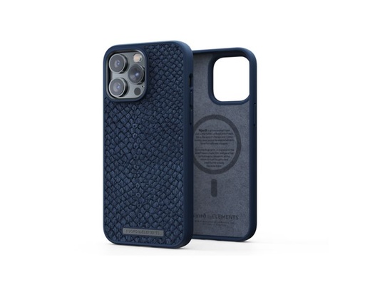 [36365] FUNDA MAGSAFE IPHONE 14 PRO MAX PIEL DE SALMON AZUL PETROLEO NJORD