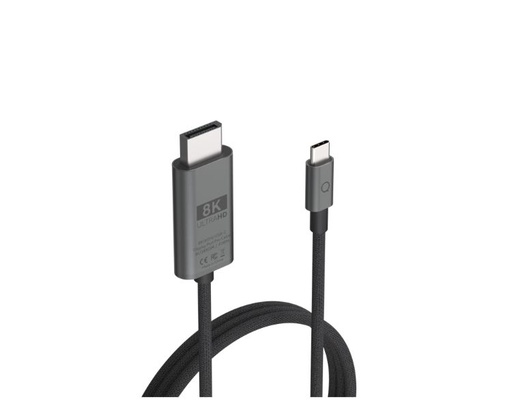 [36329] CABLE USB-C A DISPLAYPORT PRO NEGRO 2M LINQ