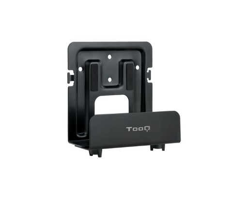 [36094] SOPORTE DE PARED UNIVERSAL PARA ROUTER/MINIPC/REPRODUCTOR MULTIMEDIA NEGRO TOOQ
