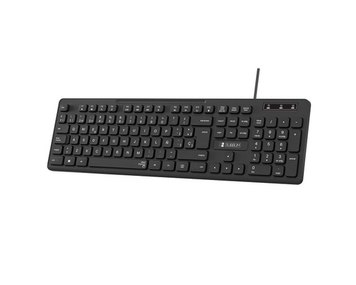 [36055] TECLADO BUSINESS SLIM SILENCIOSO WIRED NEGRO SUBBLIM
