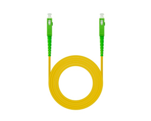 [35810] CABLE DE FIBRA OPTICA SC/APC A SC/APC SIMPLEX LSZH 10 M AMARILLO NANOCABLE