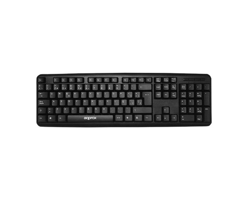 [35778] TECLADO UNIVERSAL MX220 NEGRO APPROX