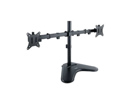 [35610] SOPORTE MESA 2 PANTALLAS GIRATORIO E INCLINABLE 17''-32'' NEGRO TOOQ