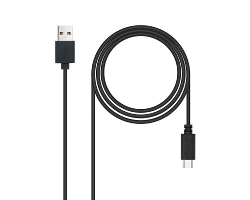 [35558] CABLE USB 2.0 3A TIPO USB-C/M- A/M 3 M NEGRO NANOCABLE