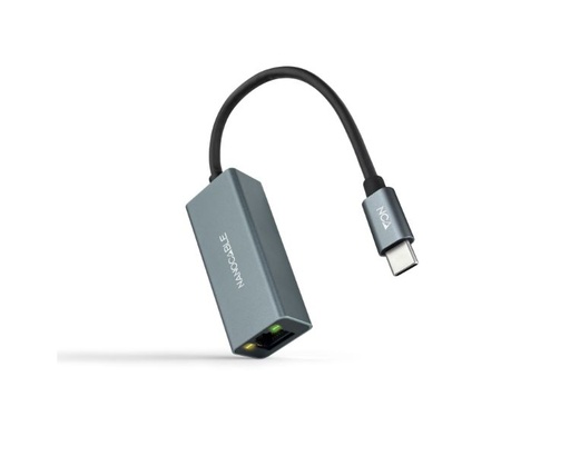 [35413] CONVERSOR USB-C A ETHERNET GIGABIT 10/100/1000 15cm GRIS NANOCABLE