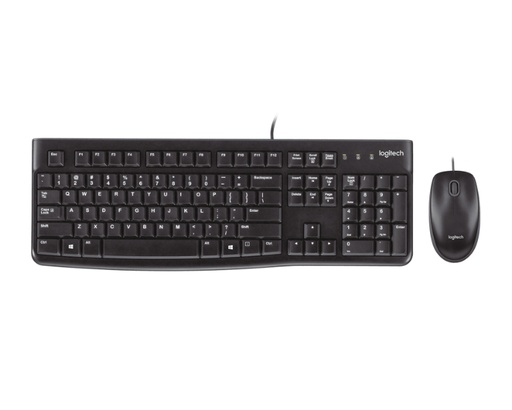[34635] TECLADO + RATON WIRED MK120 USB NEGRO LOGITECH