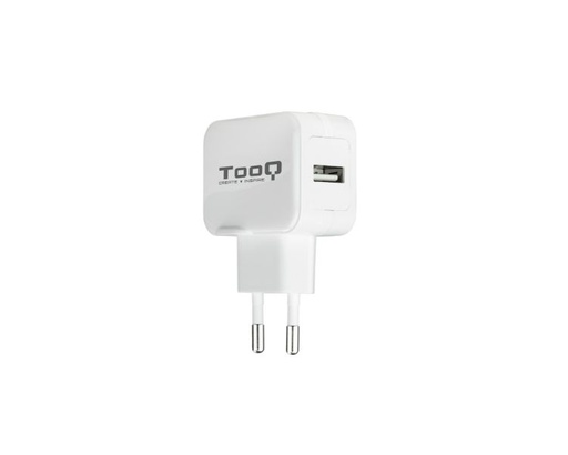 [34579] CARGADOR PARED AUTOMATICO 1XUSB 5V 2.4A BLANCO TOOQ