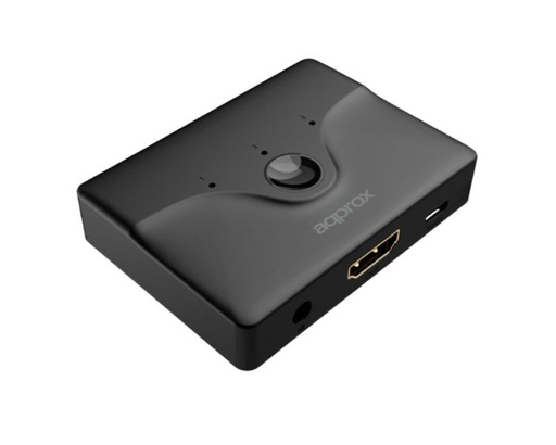 [34511] HDMI SWITCH 3 PUERTOS 4K + CONTROL REMOTO APPROX