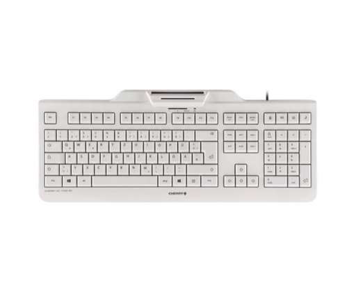 [34054] TECLADO CON LECTOR DNIe BLANCO CHERRY