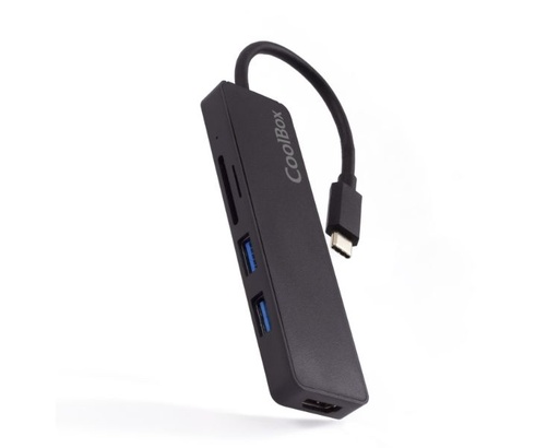 [33605] MINI DOCK USB-C LITE (2xUSB3.0/HDMI/MICRO SD) COOLBOX