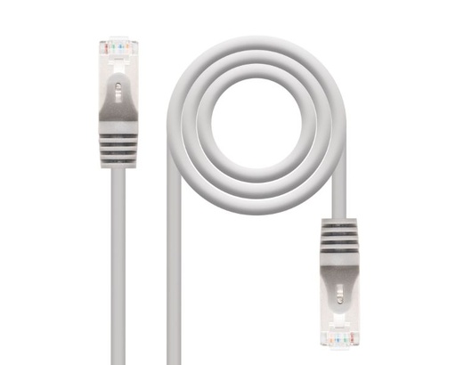 [33519] CABLE DE RED LATIGUILLO RJ45 FTP CAT6 AWG24 15 M GRIS NANOCABLE