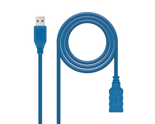 [32026] CABLE EXTENSION USB 3.0 TIPO A/M-A/H AZUL 2M NANOCABLE