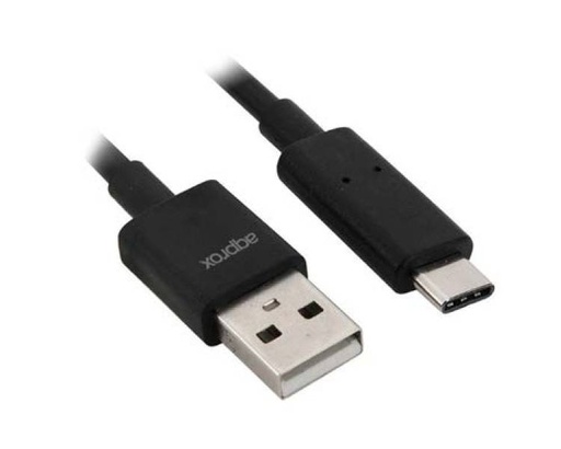 [31660] CABLE USB 3.0 A TYPE-C 1M CONECTORES METALICOS APPROX