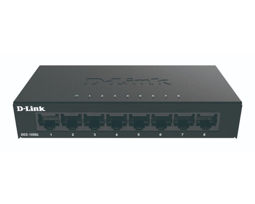 [31496] D-LINK SWITCH 8 PUERTOS 10/100/1Gbit METALICO