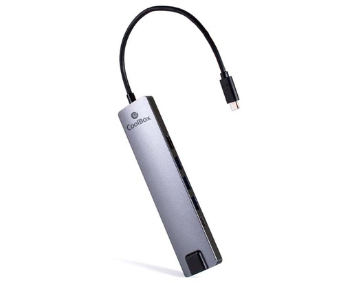 [31255] MINI DOCK USB-C (3xUSB3.0/HDMI/ETHERNET/MICRO SD) COOLBOX