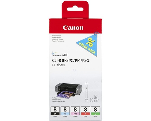 [30991] MULTIPACK 3 CARTUCHOS CANON TINTA CLI-8 C/M/Y