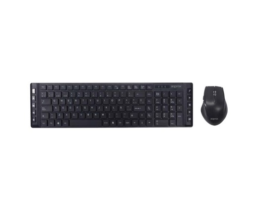 [30964] TECLADO WIRELESS + RATON OPTICO MX430 NEGRO APPROX