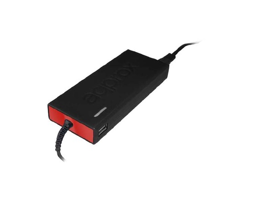 [30810] AC ADAPTER UNIVERSAL NOTEBOOK 90W AUT.SLIM 13 TIPS NEGRO APPROX