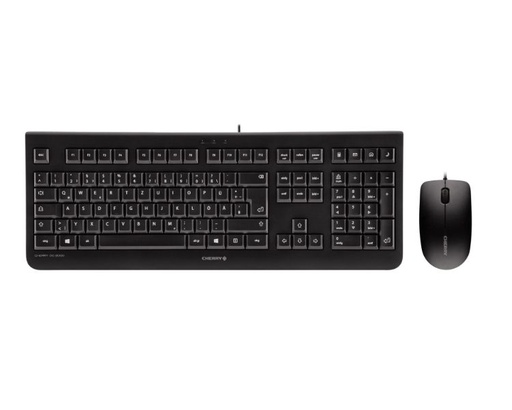 [29659] TECLADO + RATON DC 2000 NEGRO CHERRY