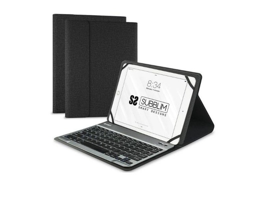 [29372] FUNDA + TECLADO TABLET KEYTAB PRO BLUETOOTH 10.1" NEGRO SUBBLIM
